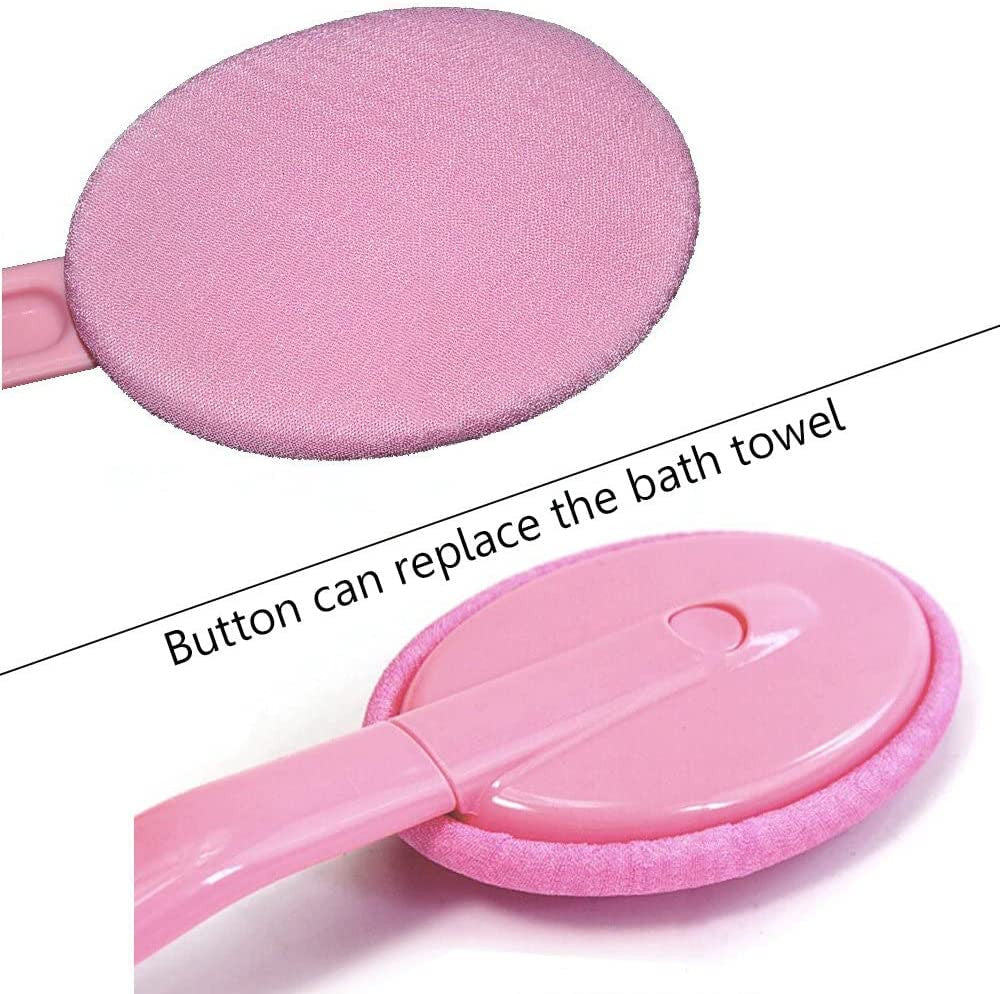 Long Handle Lotion Applicator for Back & Body with 3 Pads - Easy Self-Tanning & Sunscreen Tool