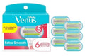 Gillette Venus Extra Smooth Razor Blade Refills - 6 Count for Women