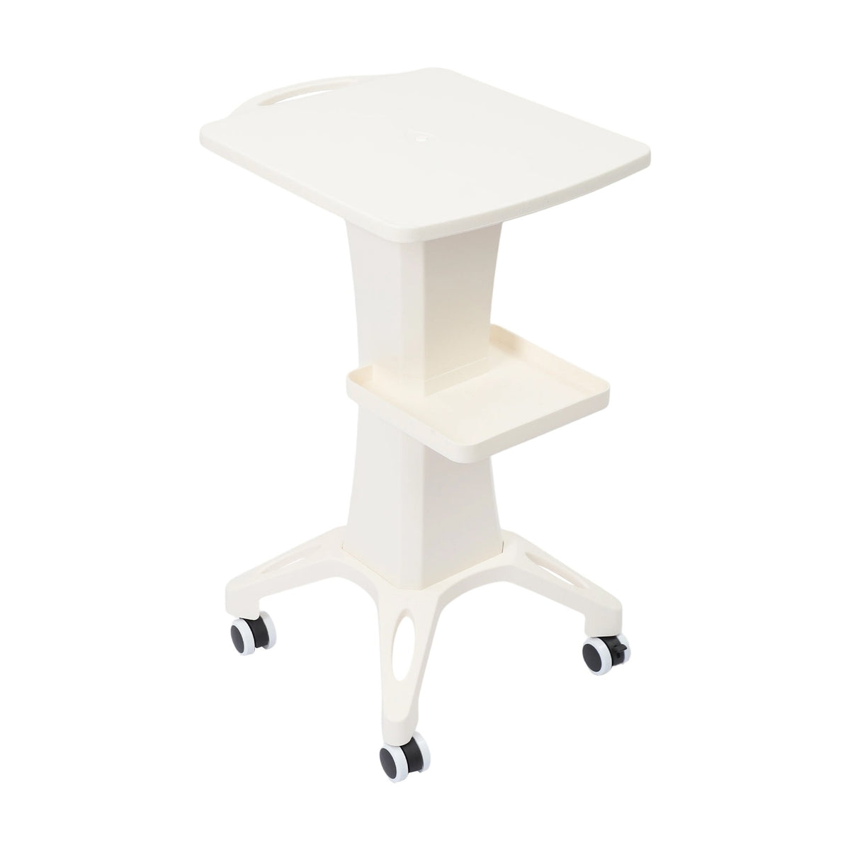 Salon Rolling Cart with 4 Wheels, Metal & ABS Storage Organizer