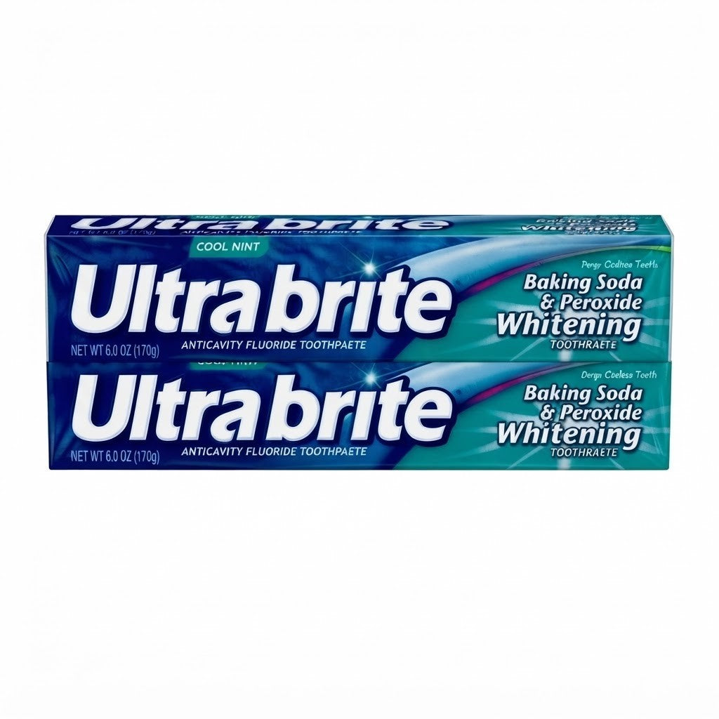 Whitening Fluoride Toothpaste 2 Pack - Deep Clean, Cavity Protection & Fresh Mint