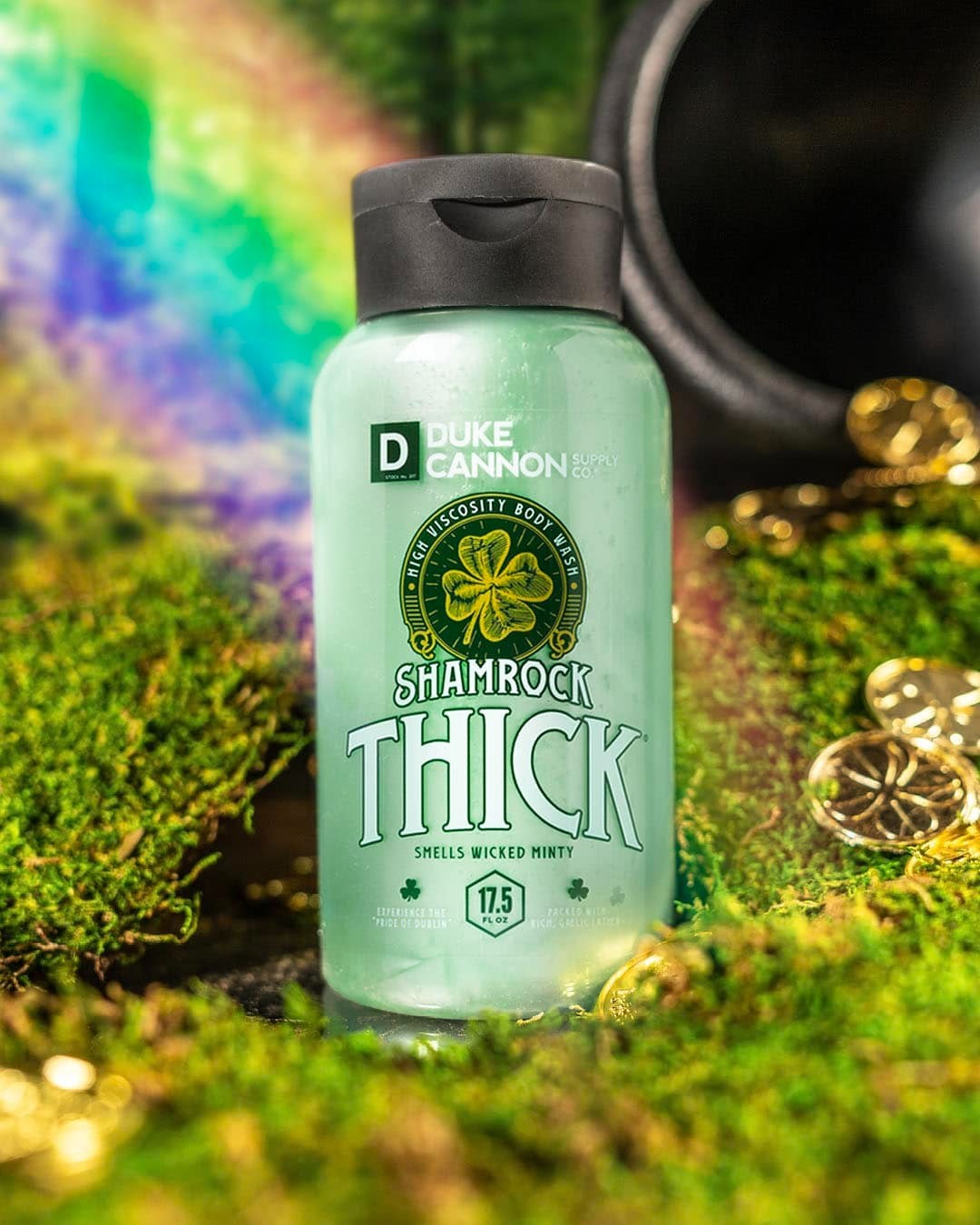 Men's Mint Body Wash - 17.5 oz Thick & Wicked Fresh Scent, Supports Veterans