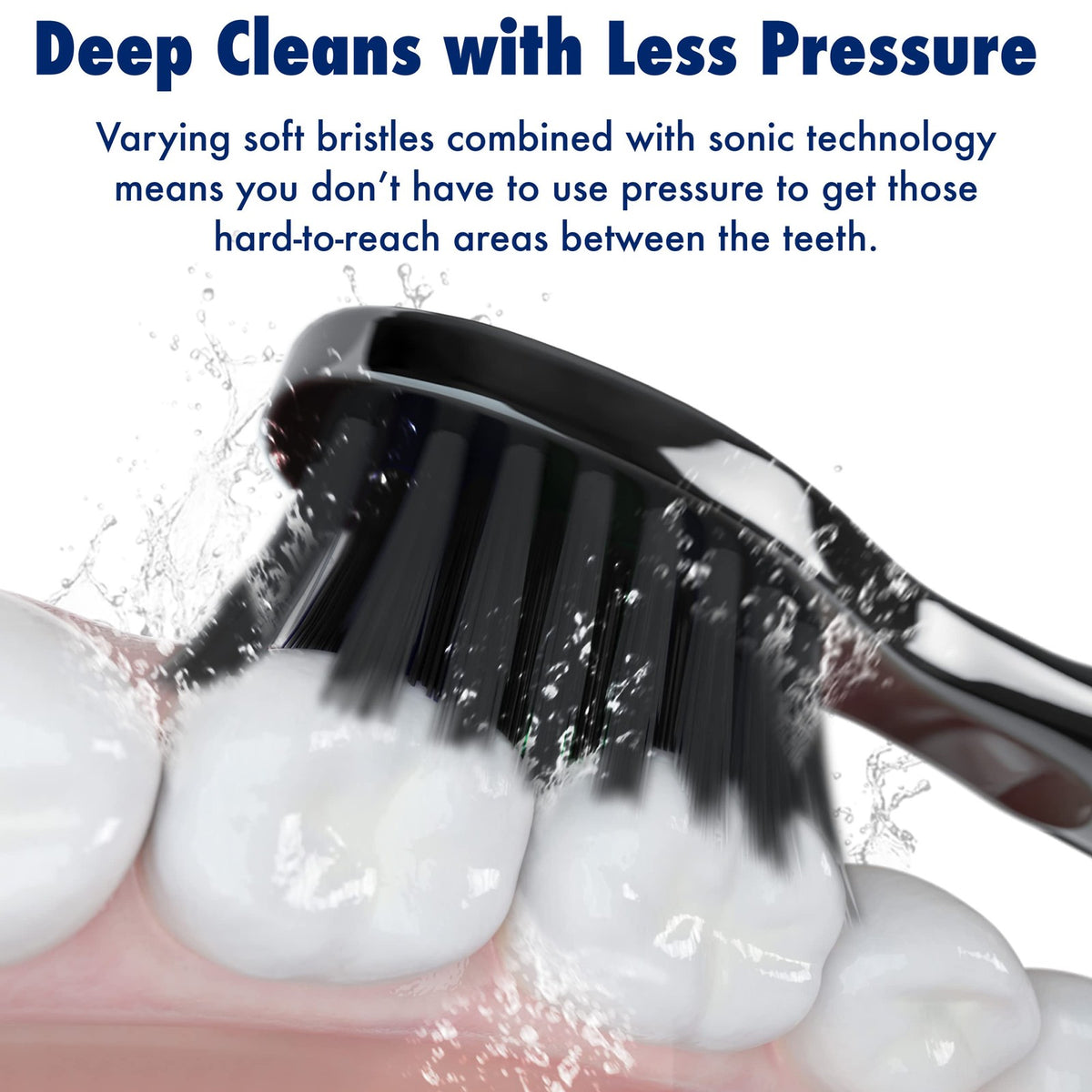 Electric Toothbrush Replacement Heads Soft Charcoal Bristles Pack of 8