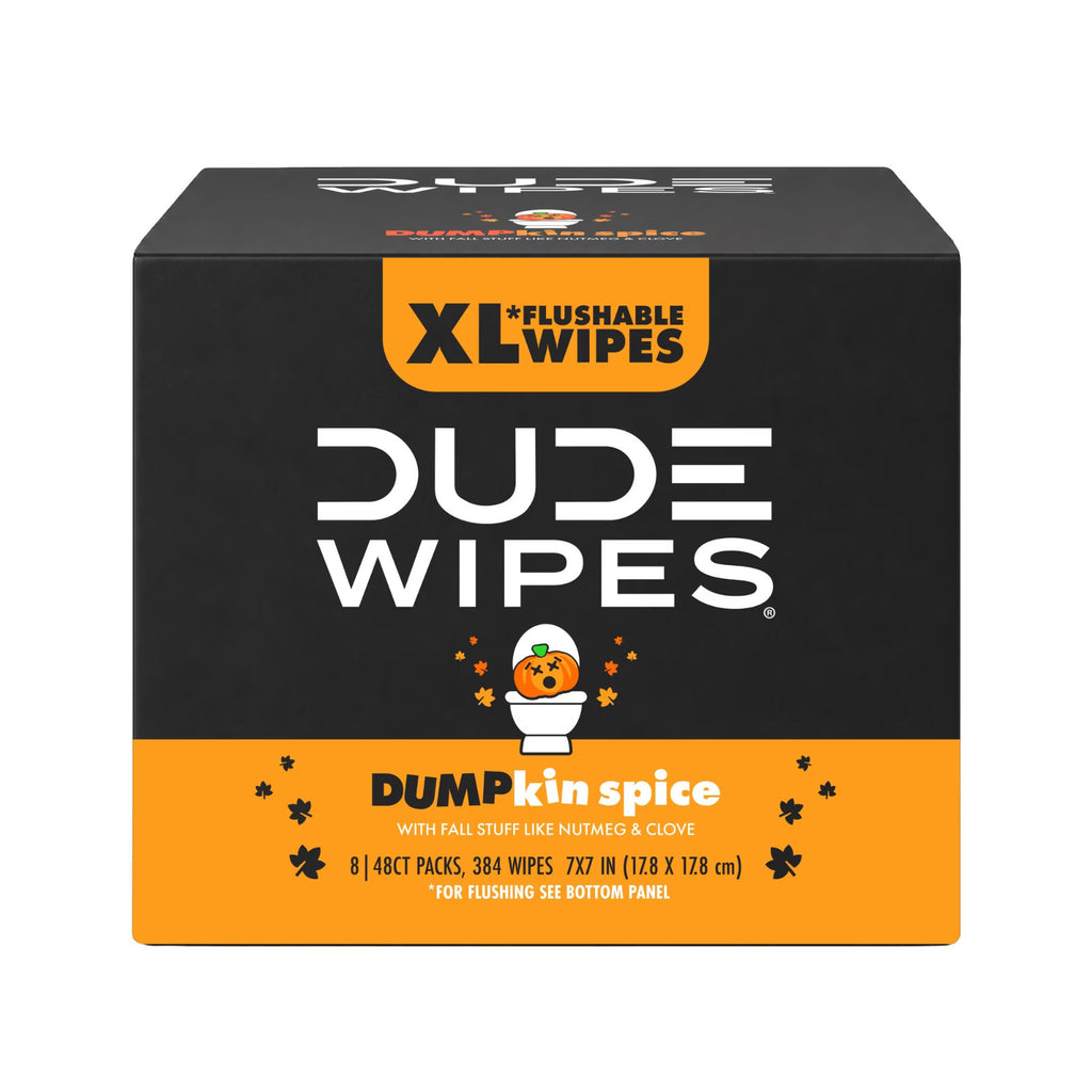 8 Pack Extra-Large Fall Scent Flushable Wipes - Pumpkin Spice, 384 Ct