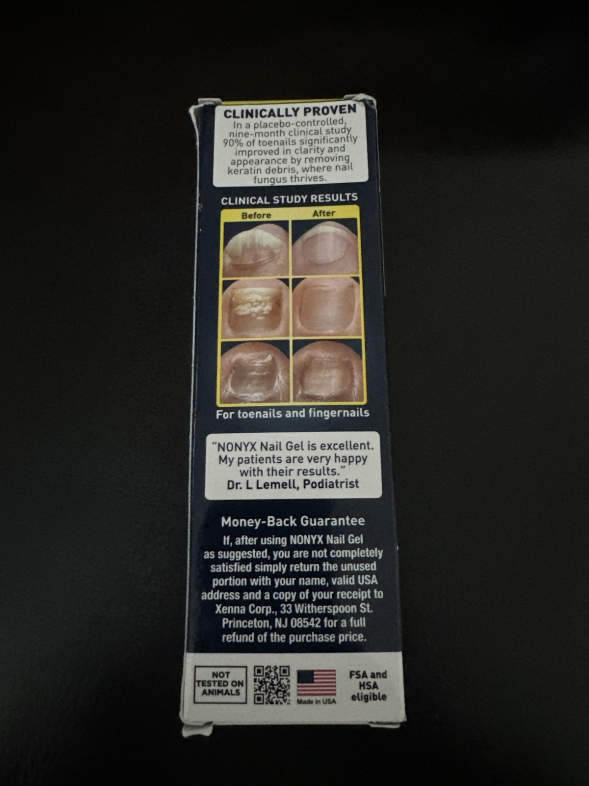 NonyX Nail Gel Treatment 4oz - Fungal Nail Clarifying Solution, 6-Month Supply