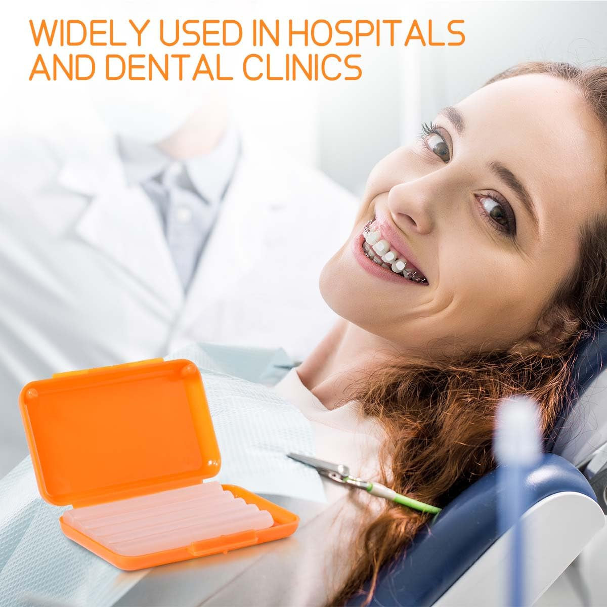 15-Pack Colorful Dental Brackets Orthodontic Wax for Tooth Comfort