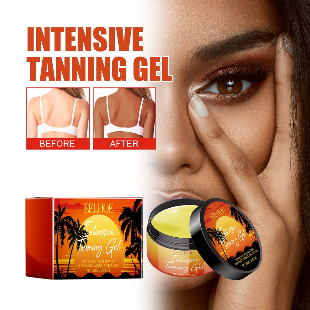 Outdoor Tanning Gel with Carrot Oil and Moisturizers – Accelerates Sun Tanning