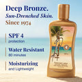 Sunscreen Tanning Lotion SPF 4 - Cruelty-Free, Paraben & Gluten Free, Water-Resistant