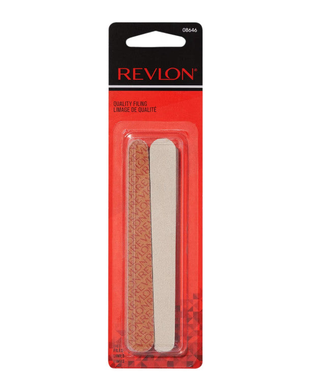 Revlon Compact Emery Board Nail Files Set - 10 Count Manicure & Pedicure