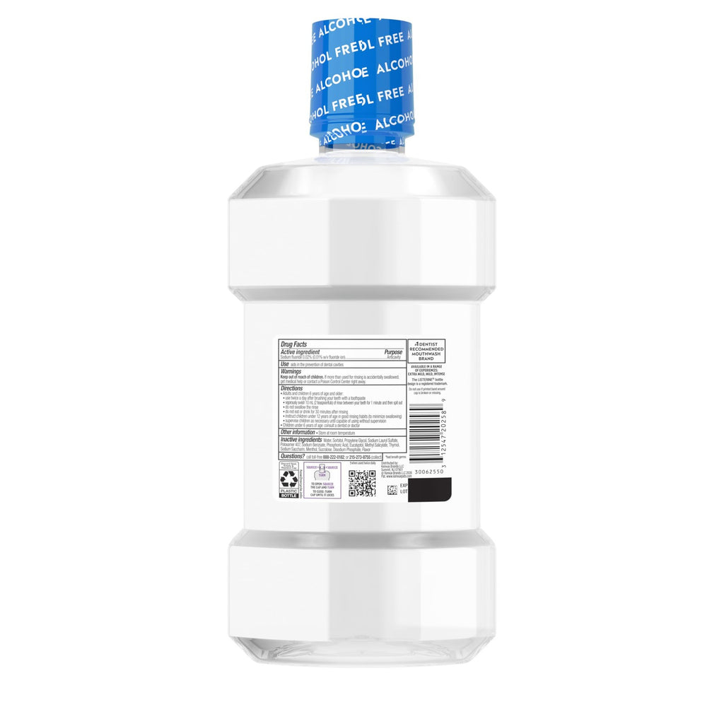 Anticavity Mouthwash with Fluoride - Alcohol-Free, 33.8 Fl Oz