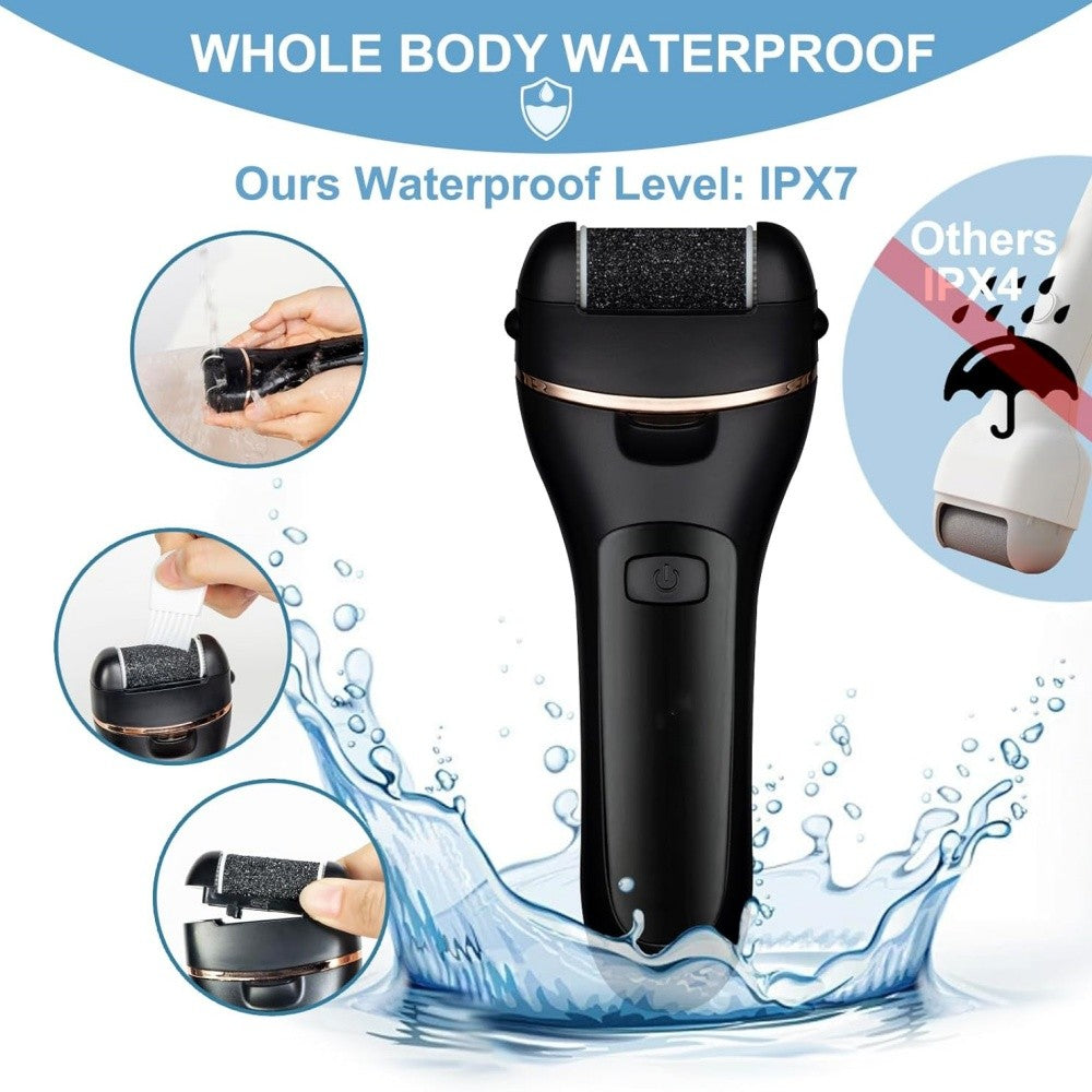 Electric Callus Remover for Feet Portable Pedicure Kit with Multiple Heads
