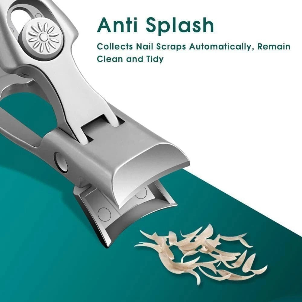 Stainless Steel Nail Clipper Set for Men Women - Ultra Sharp & Durable