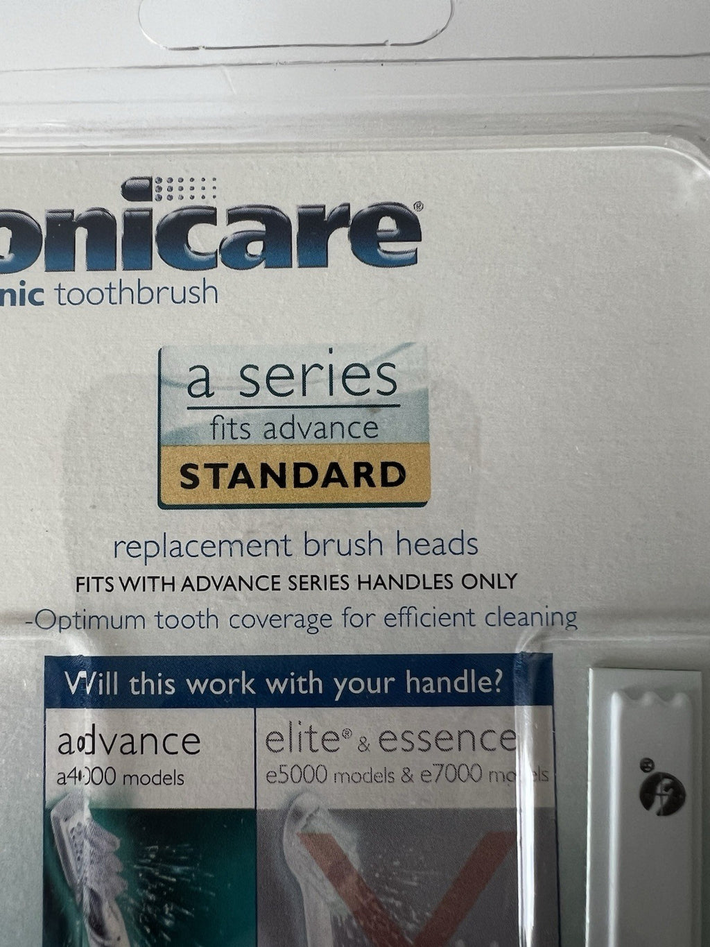 Genuine Philips Sonicare A Series Standard Brush Heads - 2 Pack