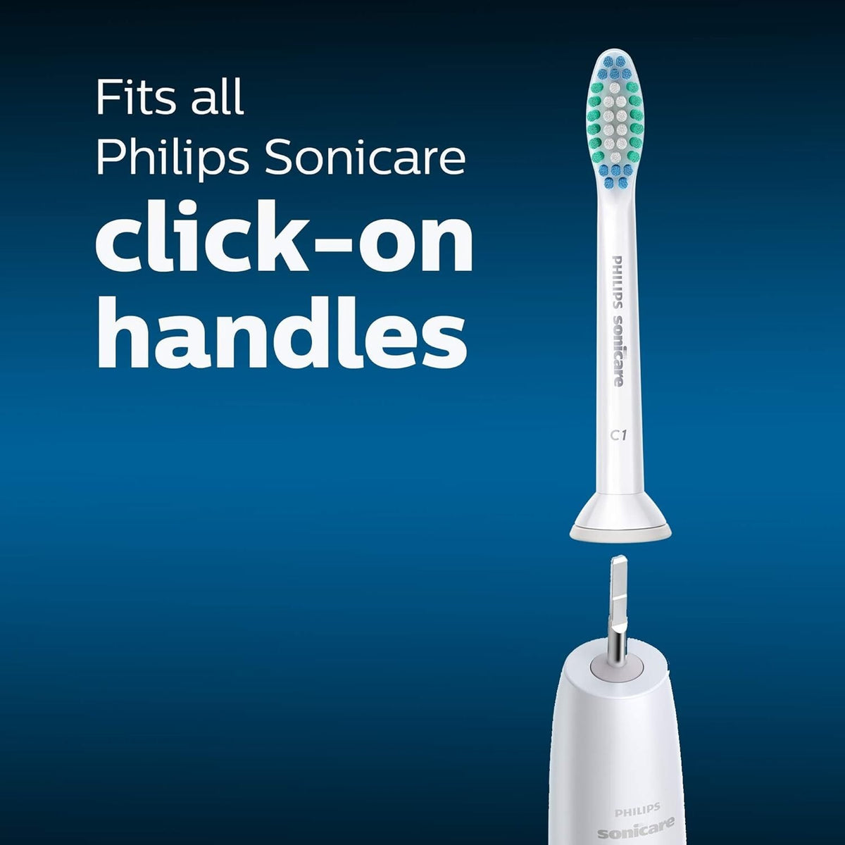 5 Pack Replacement Toothbrush Heads for Philips Sonicare C1 HX6015/03