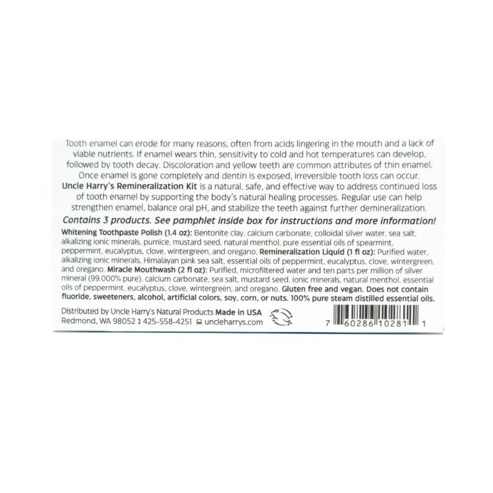Natural Tooth Remineralization and Whitening Kit - Supports Enamel Strengthening
