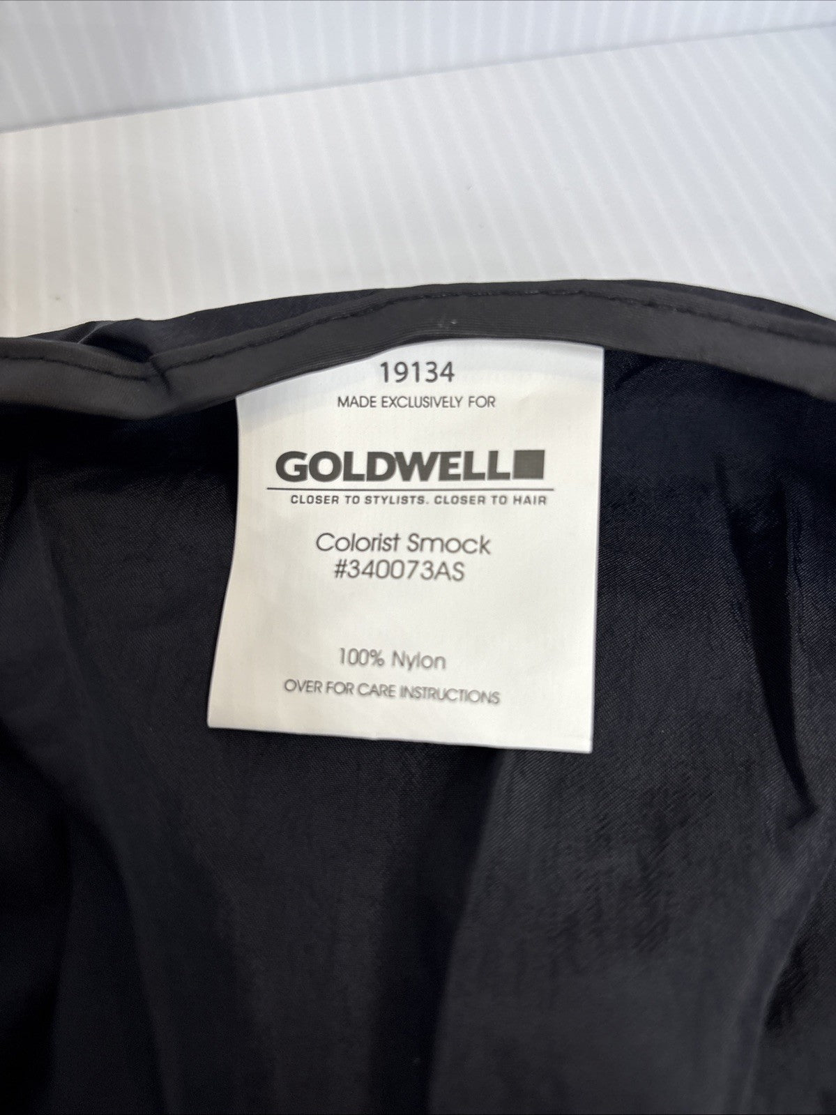 Professional Black Colorist Smock for Hair Styling #340073AS