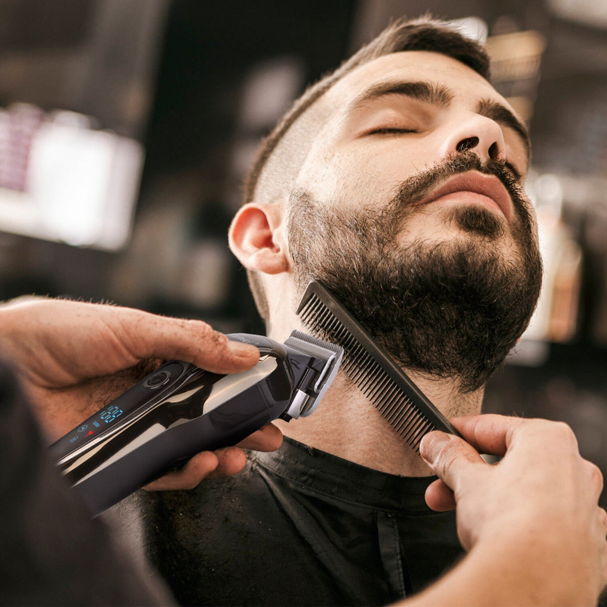 Professional Cordless Hair Clippers Trimmer Kit for Men & Barber Salon Use