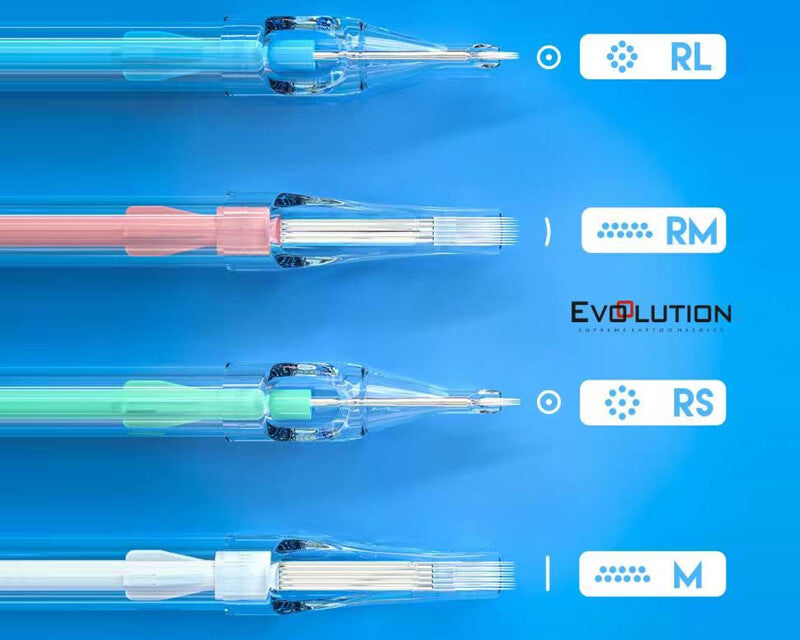 Evolution Long Cartridge Round Liner Needles (0.30mm) 20 Pack