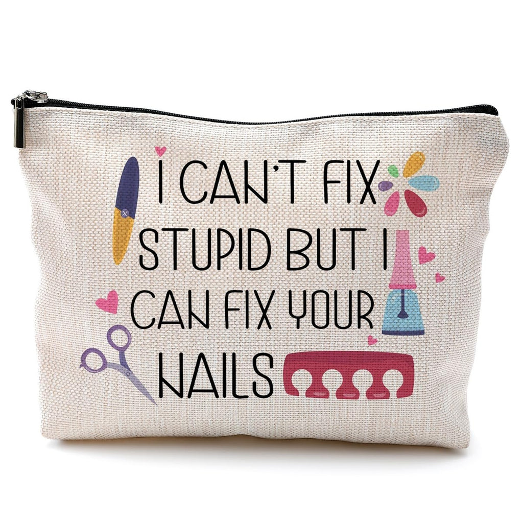 Nail Tech Gifts Makeup Bag for Nail Technicians and Nail Lovers