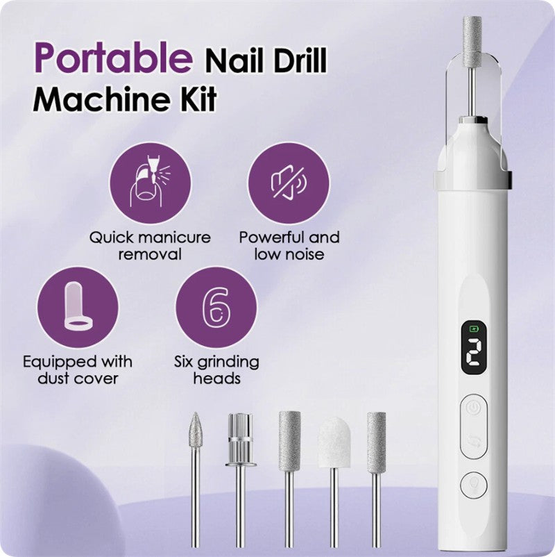Electric Nail Grinder for Thick Toenails Manicure Pedicure Set