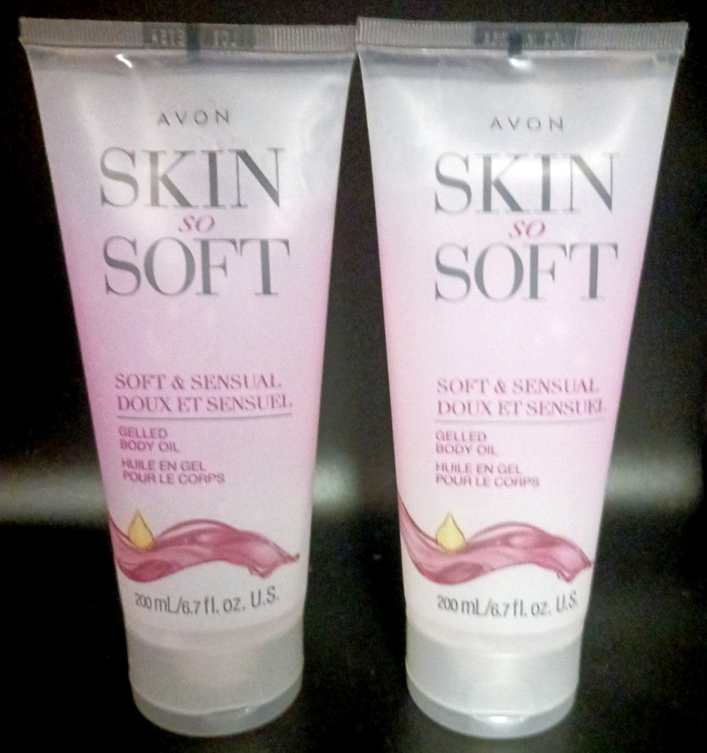Gelled Body Oil Lot of 2 - Soft & Sensual 6.7 oz / 200ml