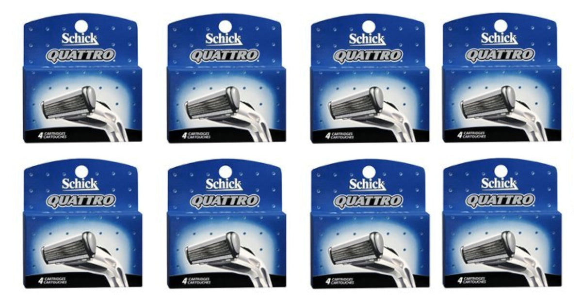 Men's Razor Blade Refills - Quattro, 32 Count