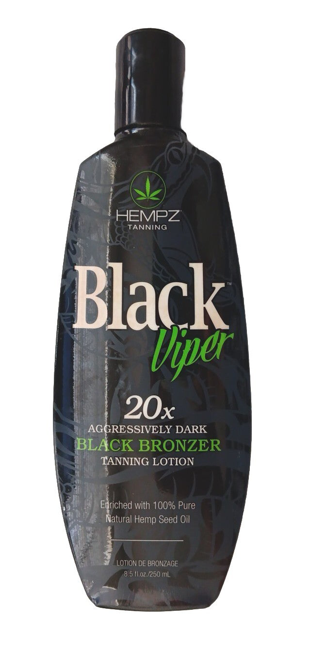 Black Viper 20x Dark Bronzer Tanning Lotion - Moisturizing & Silky Skin 8.5 oz