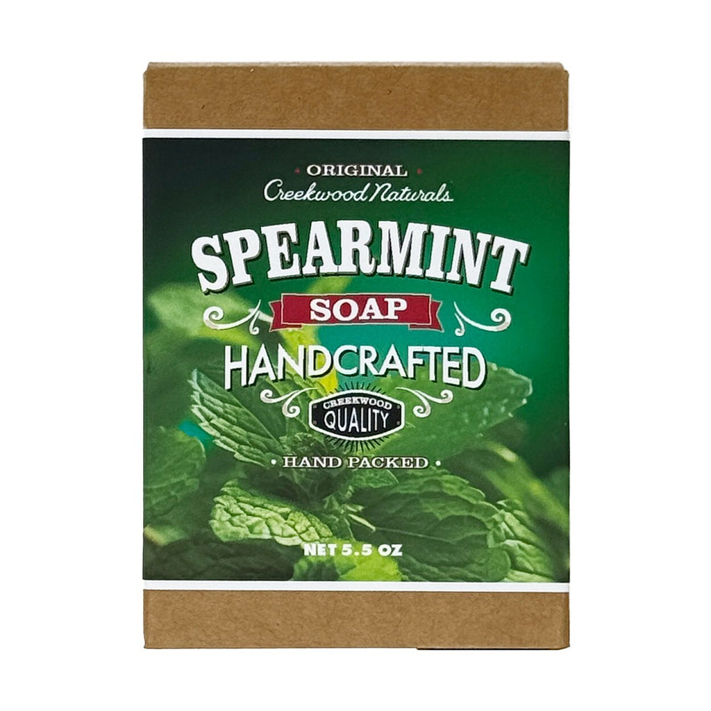 Natural Spearmint Soap Bar - Handmade, Chemical-Free, Rejuvenating