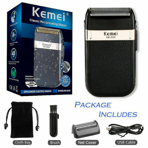 Rechargeable Electric Beard Trimmer and Shaver for Men - Cordless Bald Razor