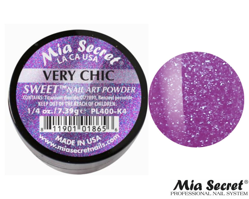 Nail Art Powder - 1/4oz Very Chic Sweet Collection for Gel & Acrylic Nails