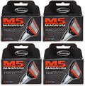 Personna M5 Magnum Razor Refill Blades with Trimmer - 4 Pack