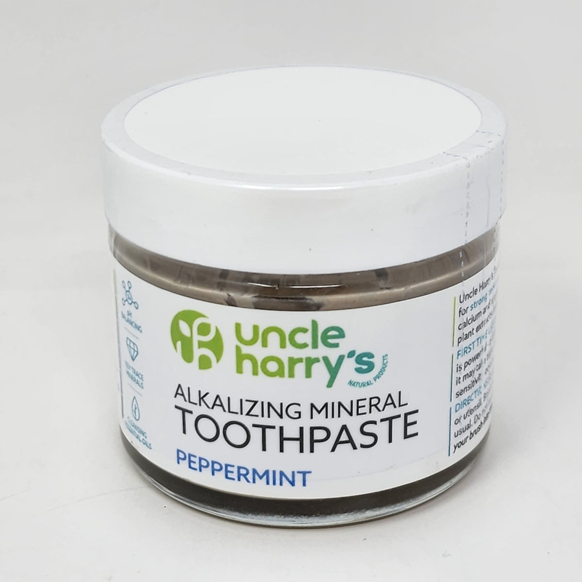 Alkalizing Mineral Toothpaste Peppermint Fluoride-Free 3 oz Tube