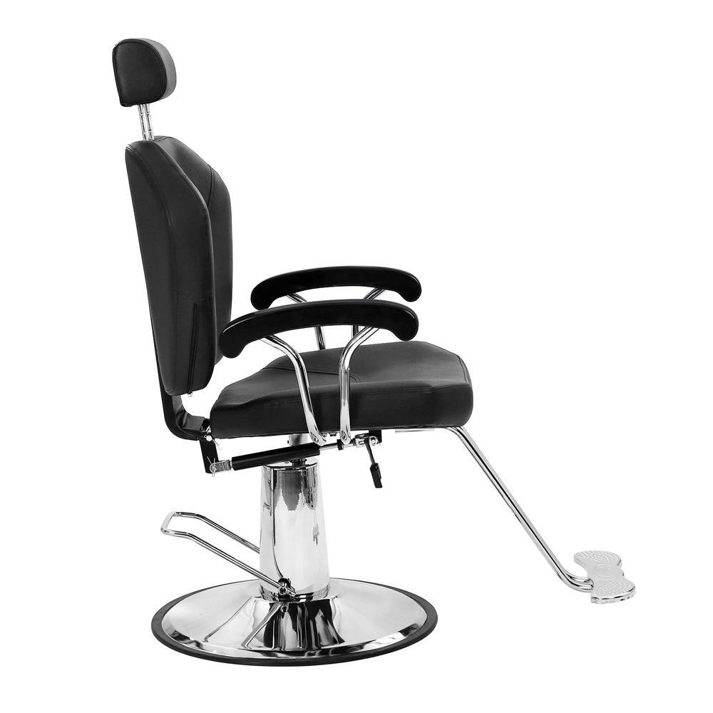 Hydraulic Barber Chair Reclining Salon Equipment Black