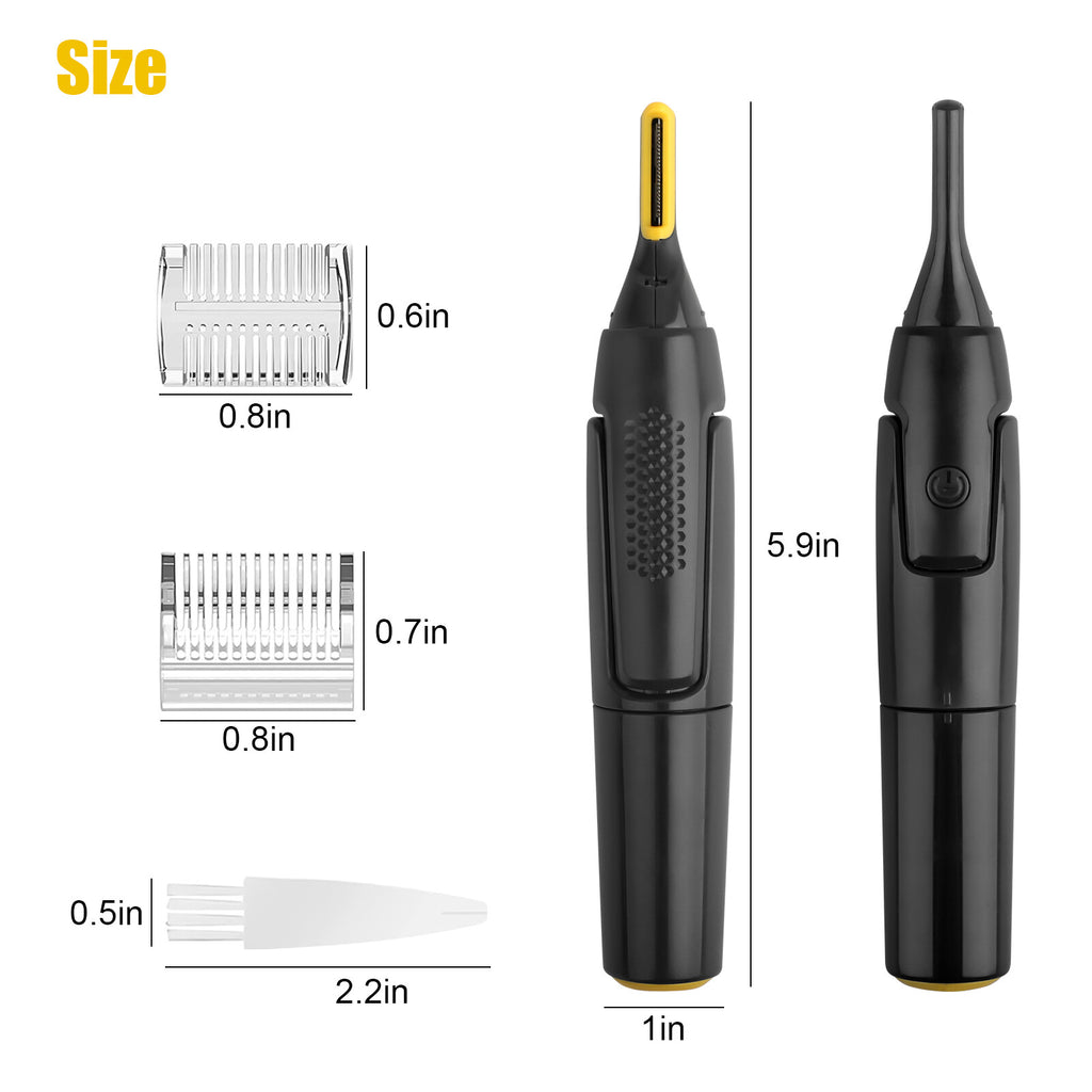 Electric Nose Ear Hair Trimmer for Men & Women - Painless Facial Grooming
