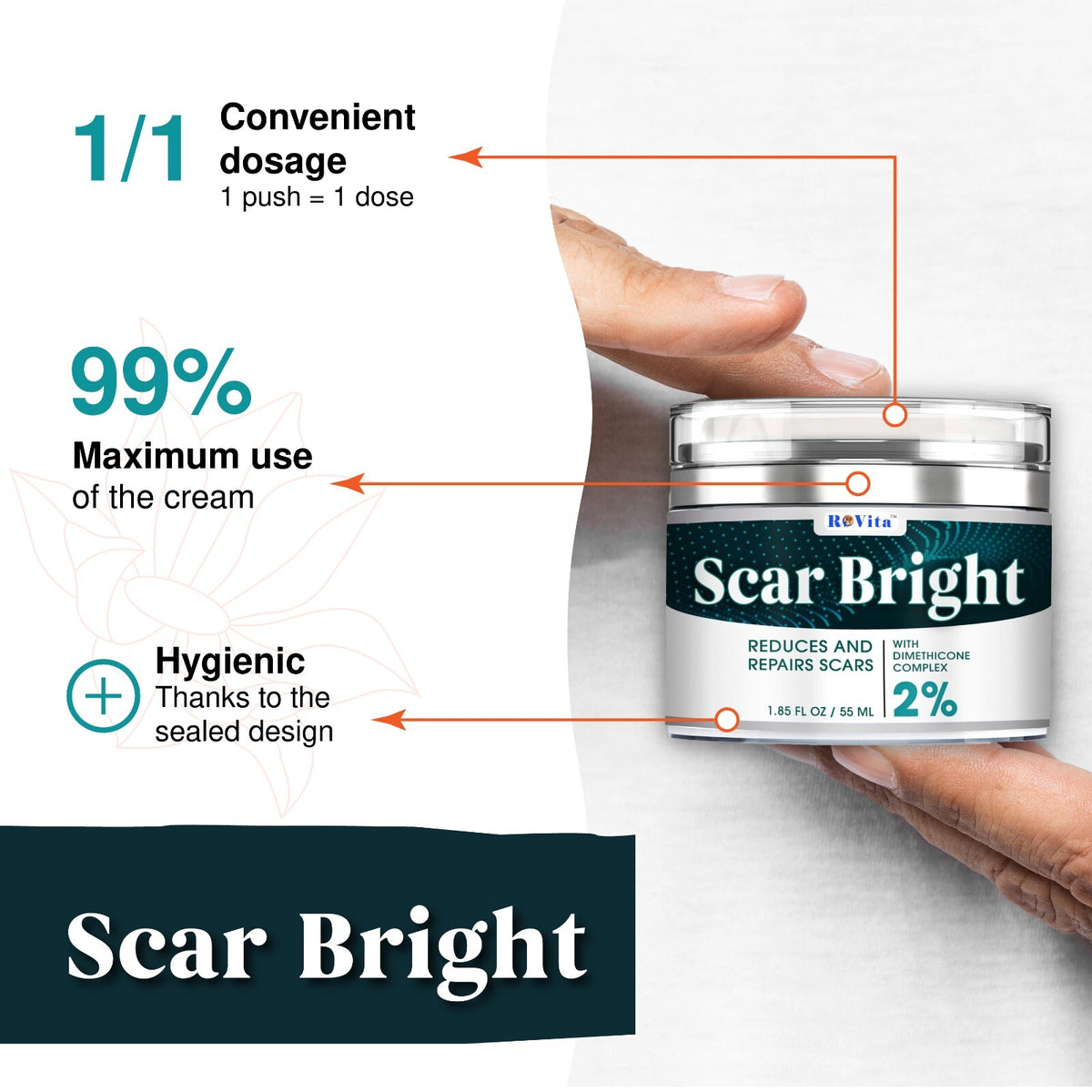 Scar Removal Cream for Fast Repair of Old & New Scars 55ML