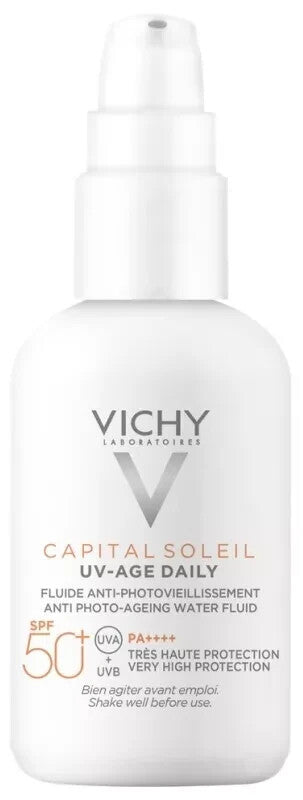 SPF50+ Sunscreen with Anti-Aging & Pollution Protection 40ml - Hypoallergenic, Invisible Finish