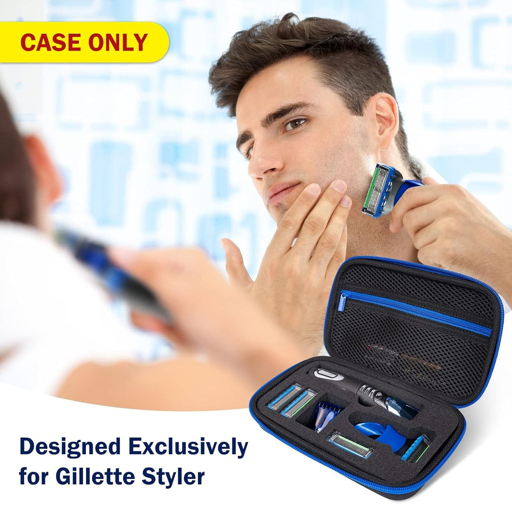 Hard Travel Case for Gillette Styler Beard Trimmer - Protective Storage