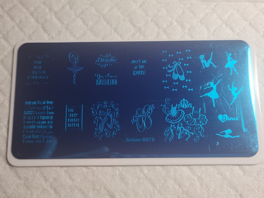 Nail Stamping Plate Ballet Ballerina Tribute for Nail Art Design