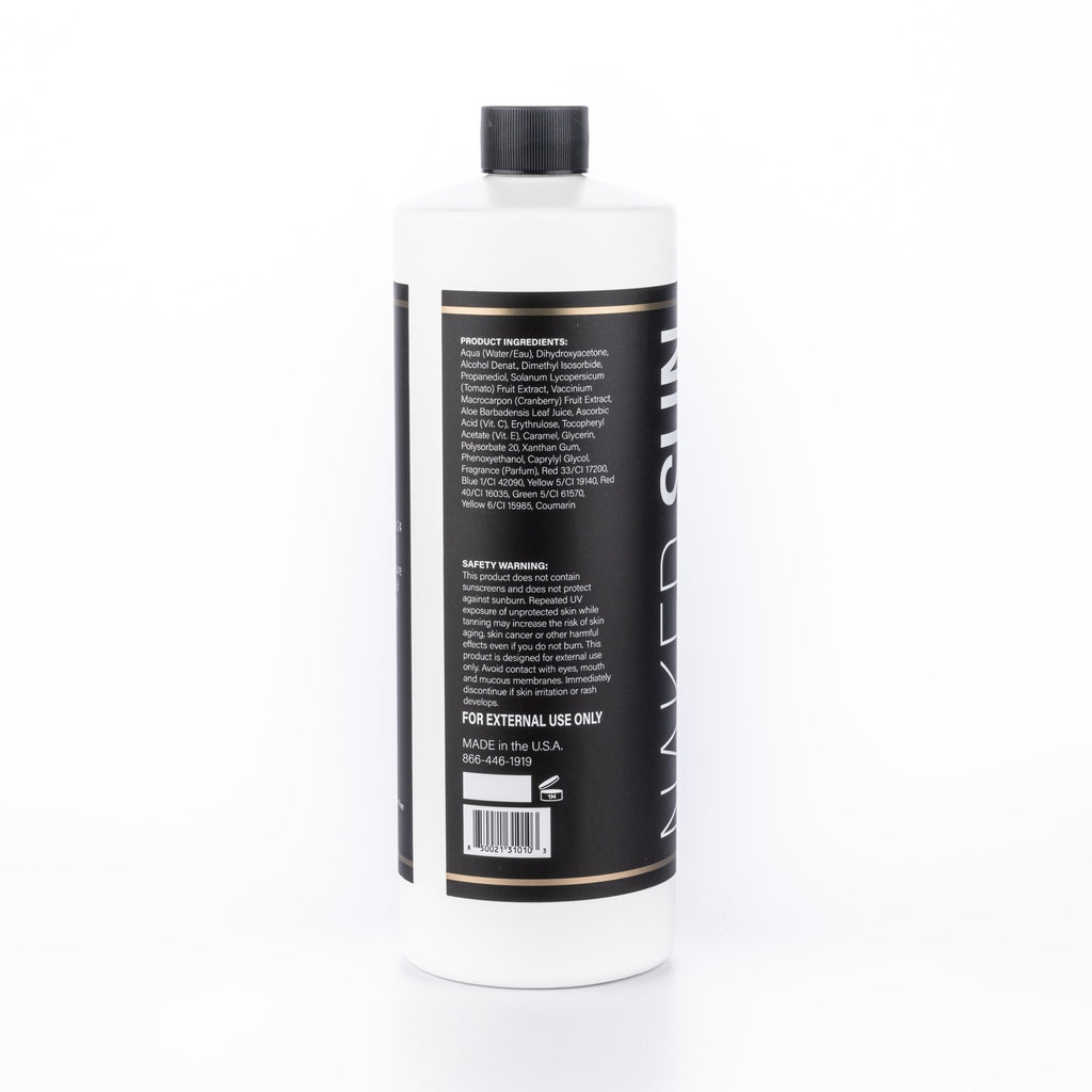 Dark Tanning Solution 32oz - Honey Glow Self Tanner with Aloe & Vitamins