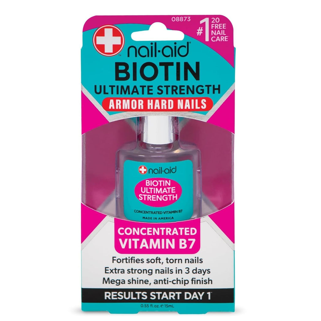 Nail Strengthener with Biotin - Clear Nail Treatment & Growth Boost