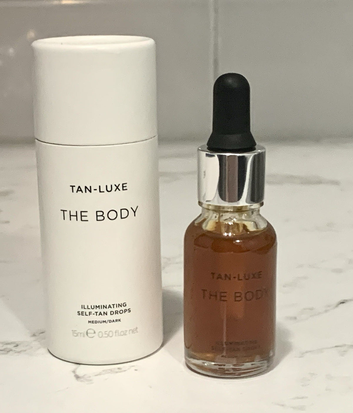 Travel Size Self-Tan Drops Medium Dark 0.5 oz - Illuminating Body Tan