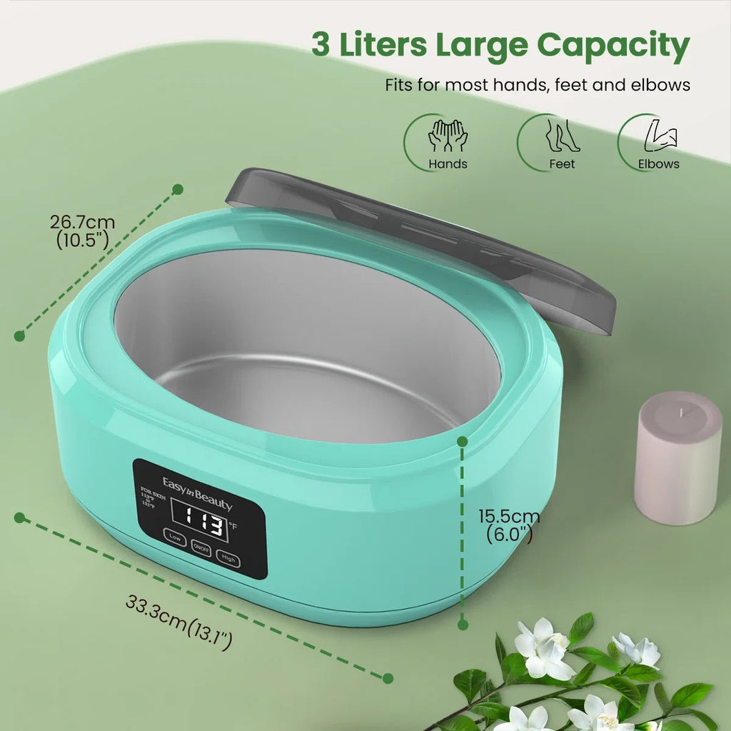 Paraffin Wax Machine for Hands and Feet - Digital Temperature Control, 3000ml Capacity