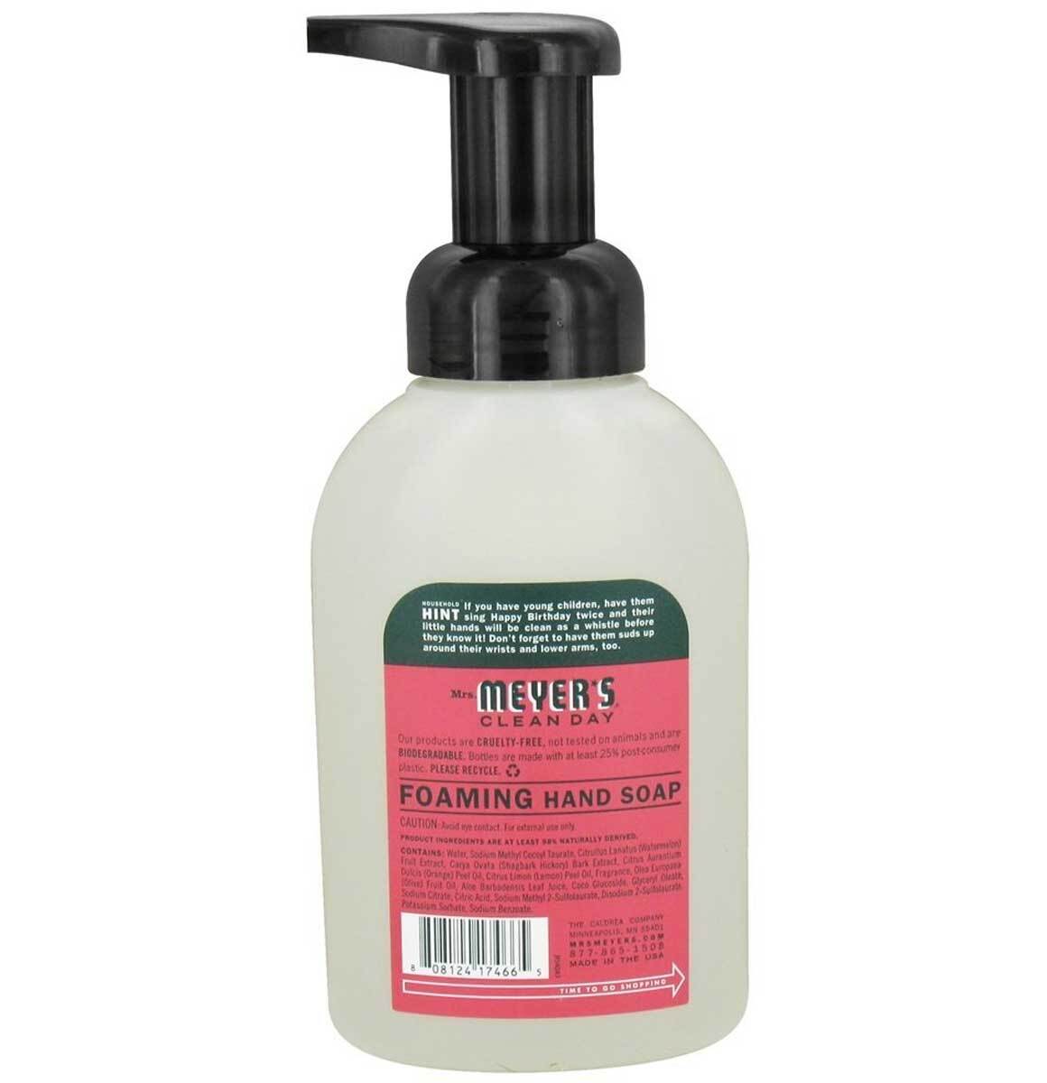 Mrs. Meyer's Watermelon Foaming Hand Soap Pack of 6 - 10 Oz Natural Hand Wash