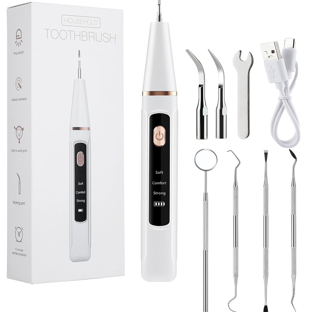 Electric Ultrasonic Dental Teeth Cleaner Tartar Removal with LED Light