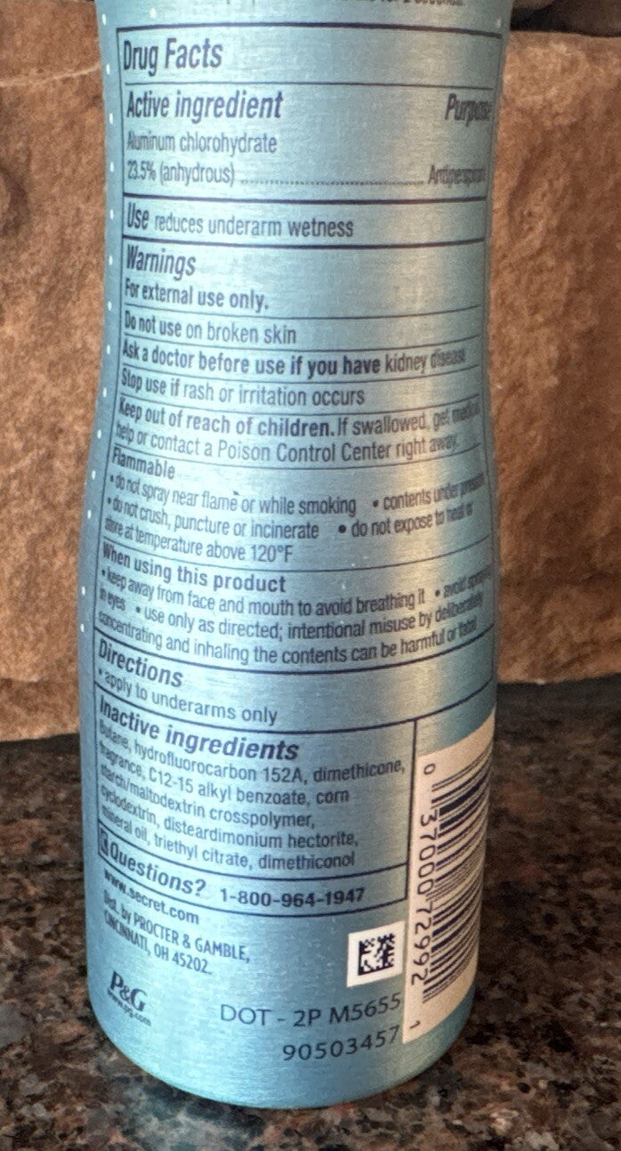 9-Pack Invisible Spray Deodorant for Men & Women - Cool & Light 3.8 oz