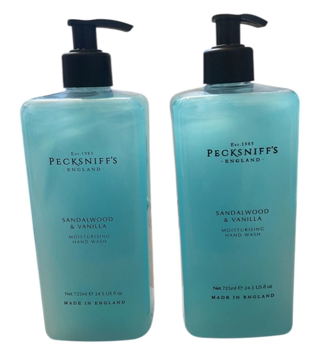 Moisturizing Hand Wash Set - Sandalwood & Vanilla Fragrance, 2x 24.5 Fl Oz