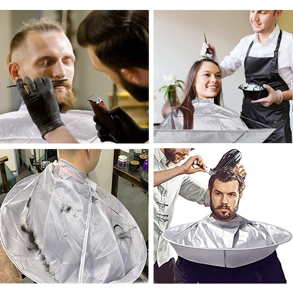 Hair Cutting Cape with Umbrella Design - Salon & Barber Cloak Catcher