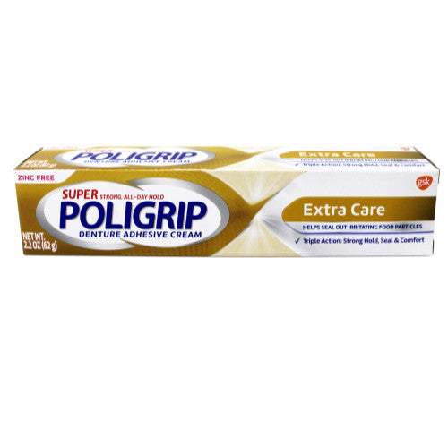 Denture Adhesive Cream 5 Pack - Extra Hold, 2.2 oz each