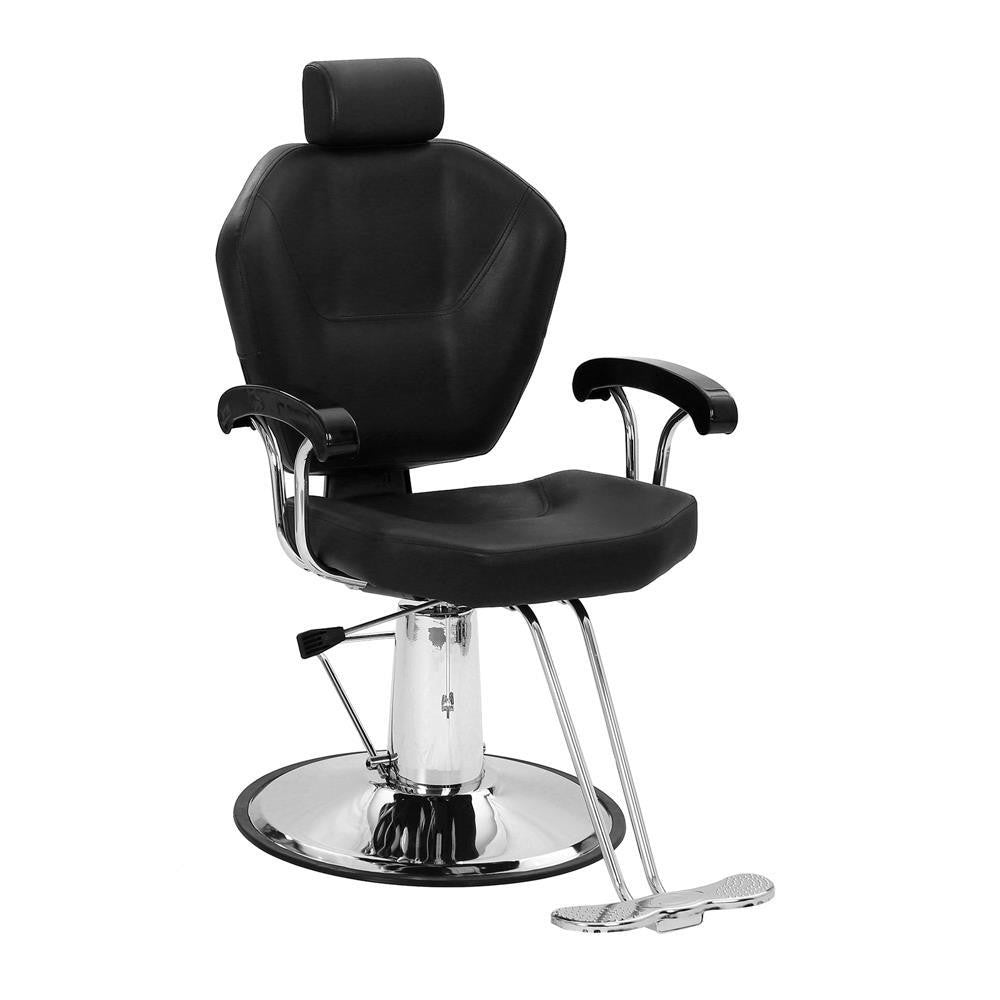 Hydraulic Barber Chair Reclining Salon Equipment Black