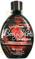 Ed Hardy Double Shot Tanning Bed Lotion with Bronzer and Hot Tingle - Dark Tan Enhancer