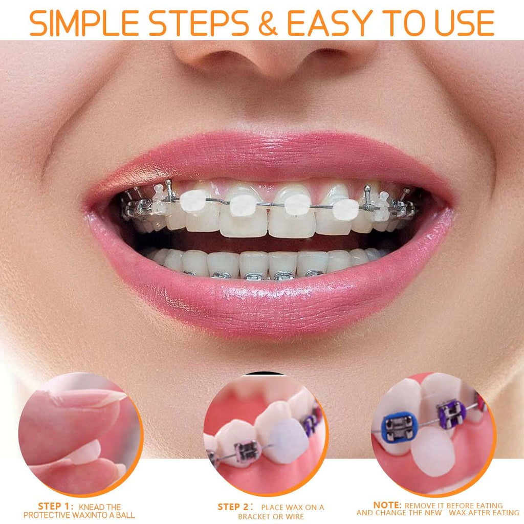 15-Pack Colorful Dental Brackets Orthodontic Wax for Tooth Comfort